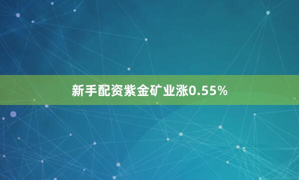 新手配资紫金矿业涨0.55%
