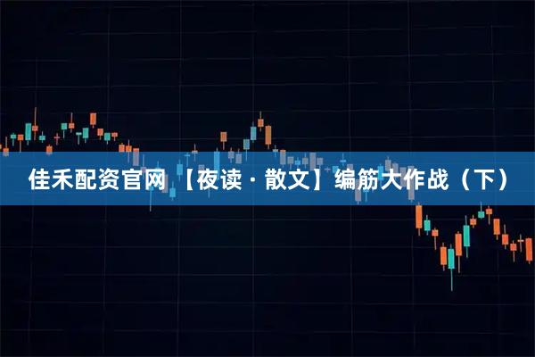 佳禾配资官网 【夜读 · 散文】编筋大作战(下)