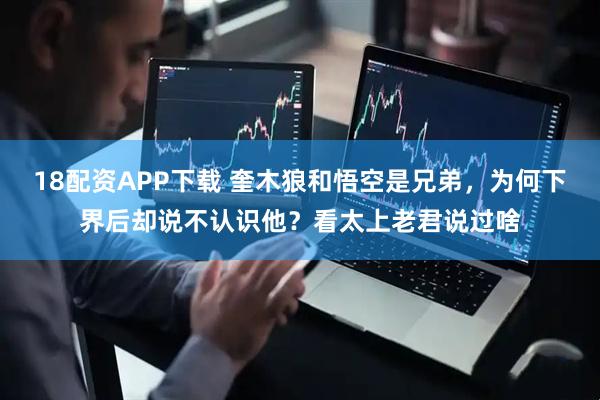 18配资APP下载 奎木狼和悟空是兄弟，为何下界后却说不认识他？看太上老君说过啥